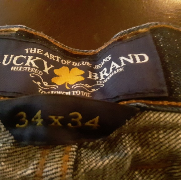 Lucky Brand Mens Jean's 34×34 - Picture 3 of 4